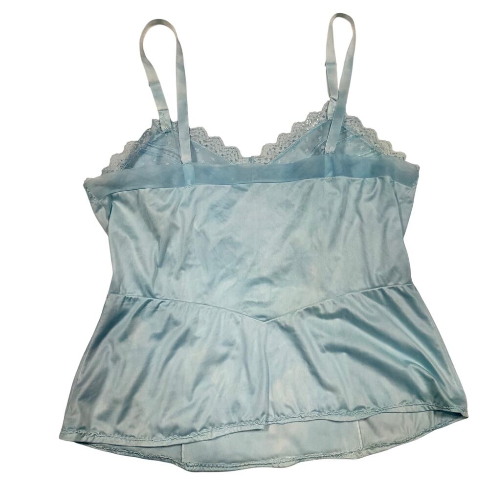 Vintage Baby Blue Lace Babydoll Camisole Women's XS/Small Y2K Coquette Sabrina - Picture 2 of 8